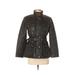 Michael Kors Jackets & Coats | Michael Kors Black Quilted Jacket W Neck & Waist Belt & Gold Buttons - Petite S | Color: Black/Gold | Size: Sp