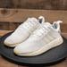 Adidas Shoes | Adidas Nmd R2 Triple White Mens Athletic Shoes Running Gym Walk Low Size 9.5 | Color: White | Size: 9.5