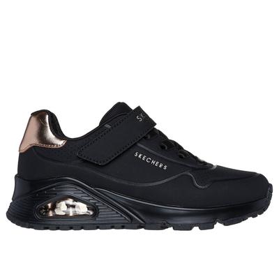 Skechers Girl's Uno Gen1 - Summer Core Sneaker | Size 2.0 | Black | Synthetic/Textile