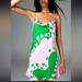 Zara Dresses | Nwt Zara Satin Dress | Color: Green/Pink | Size: Xs