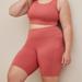 Torrid Shorts | 2/$22 Happy Camper Super Soft Performance Jersey 9 Inch Active Bike Shorts | Color: Orange/Pink | Size: Various