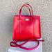 Kate Spade Bags | Kate Spade Red & Hot Pink Leather Arbour Hill Elodie Satchel Crossbody Tote Bag | Color: Pink/Red | Size: Os