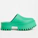 Anthropologie Shoes | Anthropologie Green Clogge | Color: Green | Size: 7