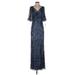 Aidan Mattox Cocktail Dress: Blue Dresses - New - Women's Size 0