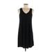 Z Supply Casual Dress - Slip dress: Black Solid Dresses - Women's Size Medium