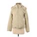 m0851 Coat: Tan Solid Jackets & Outerwear - Women's Size Small