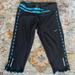 Nike Pants & Jumpsuits | Nike Women’s Dri-Fit Small Cropped Nike Pants | Color: Black/Blue | Size: S