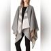 Burberry Jackets & Coats | New Burberry Gray "Charlotte" Reversible Check Poncho Cape Jacket | Color: Gray | Size: 140*140