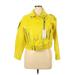 Zara Basic Faux Leather Jacket: Yellow Jackets & Outerwear - Women's Size X-Large