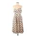 Urban Outfitters Casual Dress - Midi: Ivory Print Dresses - Women's Size 8