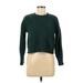 Victoria's Secret Pullover Sweater: Green Solid Tops - Women's Size X-Small