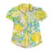 Lilly Pulitzer Tops | Lilly Pulitzer Button-Up Shirt Women’s Size 8 | Color: Green/Yellow | Size: 8