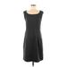 Deletta Casual Dress - A-Line: Gray Solid Dresses - Women's Size Medium