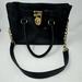 Michael Kors Bags | Black Michael Kors Hamilton Medium Black And Gold Purse Bag | Color: Black | Size: Os