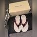 Burberry Shoes | Burberry Shennis Sandals Womens 8-8.5 | Color: Cream/Red | Size: 8