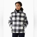 Kate Spade Jackets & Coats | Kate Spade Festive Check Short Puffer Jacket Nwt Women's Size Medium | Color: Black/White | Size: M