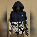 The North Face Jackets & Coats | Nwt Women's The North Face Floral Hooded Rain Jacket. Size Large | Color: Blue/White | Size: L