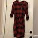 Columbia Dresses | Columbia Flannel Style Dress | Color: Black/Red | Size: S