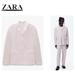 Zara Suits & Blazers | New Zara Man Poplin Suit Jacket Blazer Men's Size 42 | Color: Pink | Size: 42r