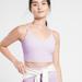 Athleta Tops | Athleta Women’s Xs Lavender Lilac Purple Crop Tank Top Bra V-Neck Elation | Color: Purple | Size: Xs