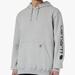 Carhartt Shirts | Carhartt Loose Fit Midweight Logo Sleeve Hooded Sweatshirt Size Small Gray Black | Color: Black/Gray | Size: S