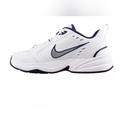 Nike Shoes | Nike Men's Air Monarch Iv Training Shoe-White/Mtllc Slvr/Mid Navy | Color: Black/White | Size: 11.5