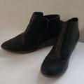 American Eagle Outfitters Shoes | 2/$20 Sale Size 8.5 American Eagle Black Leather Zip Up Ankle Boots Booties | Color: Black | Size: 8.5