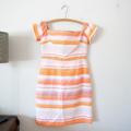 Anthropologie Dresses | Hutch Off Shoulder Spring Summer Striped Dress | Color: Orange/Pink | Size: 6
