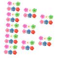 DOITOOL 60 Pcs Women Hair Pin Hawaiian Flower Hair Accessories Plumeria Orchid Wedding Hair Clip Rose Hair Clips Tropical Fresh Hair Clips Flower Hair Clip Frangipani Hibiscus Flower Miss