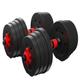 Dumbbells Dumbbell Men's Fitness Equipment Home Fitness Combination Adjustable Weight Pair Of Rubber-coated Dumbbells Dumbbell Set (Color : Red, Size : 100kg)