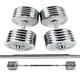 Dumbbells Large Weight Adjustable Solid Metal Electroplated Dumbbell Men's Home Gym Arm Muscle Training Equipment Dumbbell Set (Color : Silver, Size : 60kg)