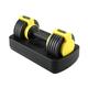 Dumbbells 11 Kg 6-speed Household 360-degree Rotating Adjustable Weight Dumbbell Men's Exercise Fitness Equipment Dumbbell Set (Color : Yellow, Size : 11KG)