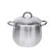 Stainless Steel Stockpot, Saucepan with Glass Strainer Lid, Two Side Spouts for Easy Pour with Ergonomic Handle, Multipurpose Stock Pot, Sauce Pot