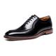 CCAFRET Men Shoes Leather Men's Shoes Party Formal Shoes Plus Size Casual Soft Shoes Casual Handmade Leather Shoes Business Formal Men's Shoes (Color : Schwarz, Size : 8)