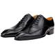 CCAFRET Men Shoes Oxford Shoes Men's Brown Black Shoes Leather Dress Shoes Office Rubber Sole Business Dress Small Leather Shoes Youth Trendy Shoes (Color : Schwarz, Size : 6.5 UK)