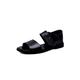 CCAFRET Men sandals Ferry Summer Soft, Comfortable Planetto Men's Salva Shooting Black Outdoor Beach Shoes Male (Color : Black-3, Size : 7.5 UK)