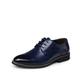CCAFRET Men Shoes Big Size Oxfords Leather Men Shoes Casual Pointed Top Formal Business Male Wedding Dress Flats Wholesa (Color : Blue, Size : 6.5)