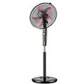 FLAMY Silent vertical fan, height-adjustable 4-speed fan, strong wind inclined fan head with aluminum blades, with swing function and remote control function