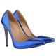 CCAFRET High Heels Women's high-Heeled Shoes Sexy Pointy Sweet Colorful Snake Shaped Thin high-Heeled Shoes Women's Nude Shoes high-Heeled Shoes (Color : Blue, Size : 8)