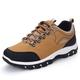 CCAFRET Mens Gym Shoes Men's Sneakers Men's Hiking Shoes Outdoor Hiking Boots Hiking Shoes Plus Size (Color : Brown, Size : 48)