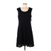 RN Studio By Ronni Nicole Casual Dress - A-Line: Black Marled Dresses - Women's Size 12