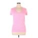 Under Armour Short Sleeve T-Shirt: Pink Tops - Women's Size X-Large