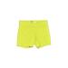 Cascade Sport Athletic Shorts: Green Solid Activewear - Women's Size Small