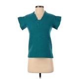 J.Crew Factory Store Pullover Sweater: Teal Tops - Women's Size Small