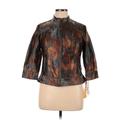 Ruby Rd. Jacket: Brown Brocade Jackets & Outerwear - Women's Size 14 Petite