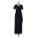 Alex Evenings Casual Dress: Blue Dresses - Women's Size 8