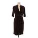 Jones New York Cocktail Dress - Wrap: Brown Dresses - Women's Size 12