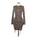 Good Luck Gem Casual Dress: Brown Tortoise Dresses - Women's Size Medium