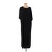 OAK + FORT Casual Dress - Maxi: Black Dresses - Women's Size Small