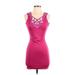 One Rad Girl by Dress the Population Cocktail Dress: Burgundy Dresses - Women's Size Small